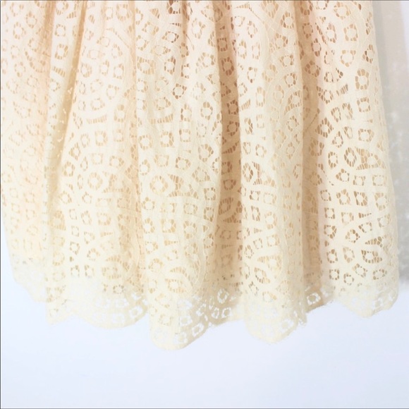 J CREW Pale Peach Lace Dress Lined Pockets Size 2 - Picture 2 of 8
